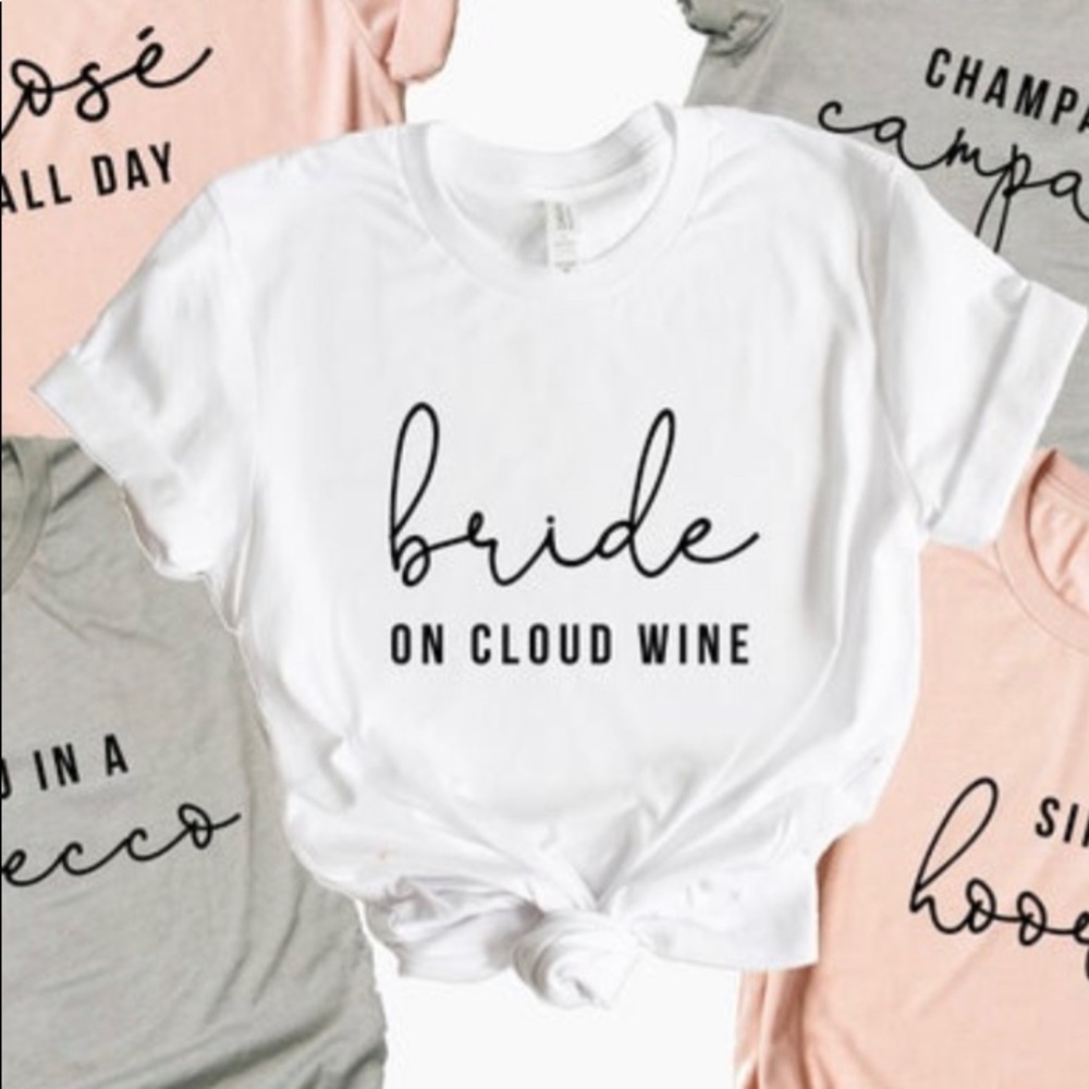 Bride on Cloud Wine shirt